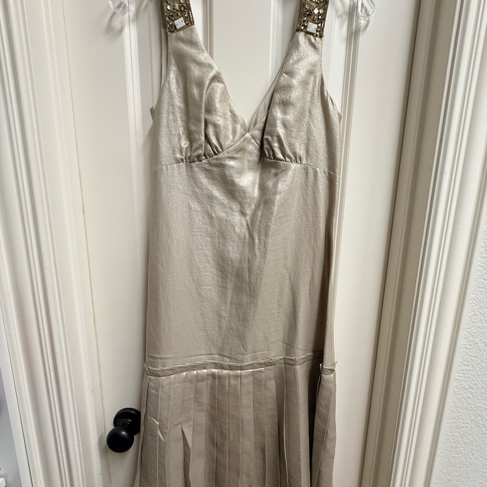 Reem Acra Luxurious Cream Dress